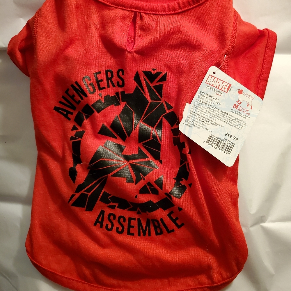 Marvel Avengers from Petco red tshirt costume